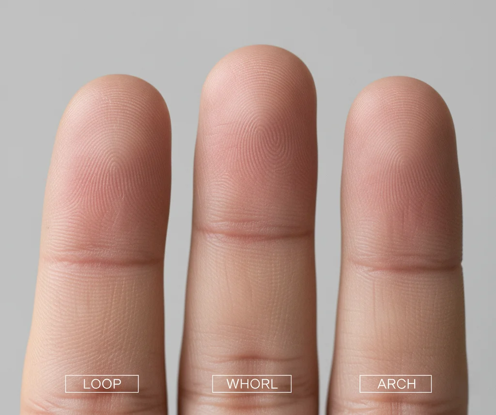 The Three Main Fingerprint Patterns