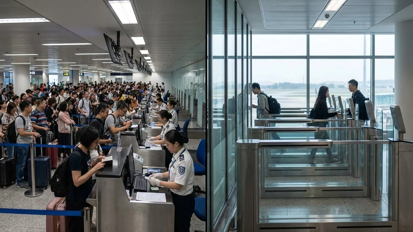 Biometric Boarding vs Traditional Boarding Process