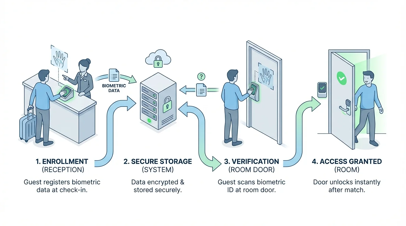 How Biometric Access Control Works in Hotels